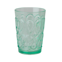 Pastel Green Swirl Embossed Acrylic Tumbler Rice DK